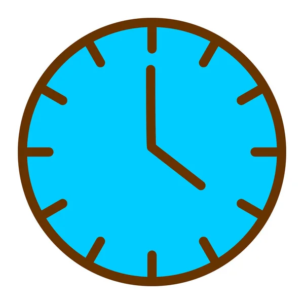 Ist Uhr Web Symbol Einfache Illustration — Stockvektor