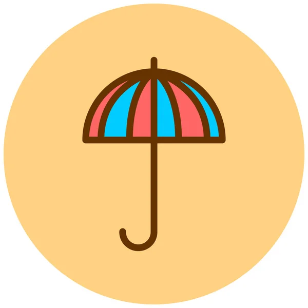 Şemsiye Web Simgesi Basit Illüstrasyon — Stok Vektör