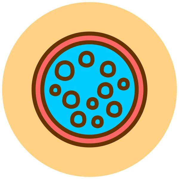 Pizza Icono Web Ilustración Simple — Archivo Imágenes Vectoriales