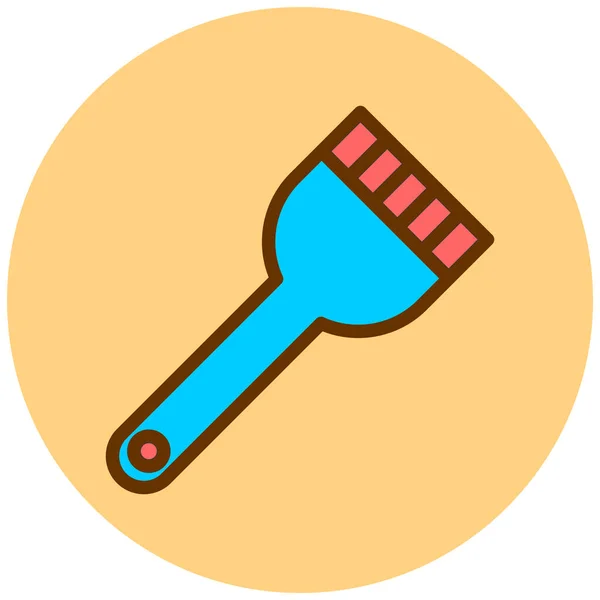 Simple Paint Brush Icon Vector Illustration — Stock vektor