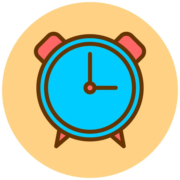 Reloj Icono Web Ilustración Simple — Vector de stock