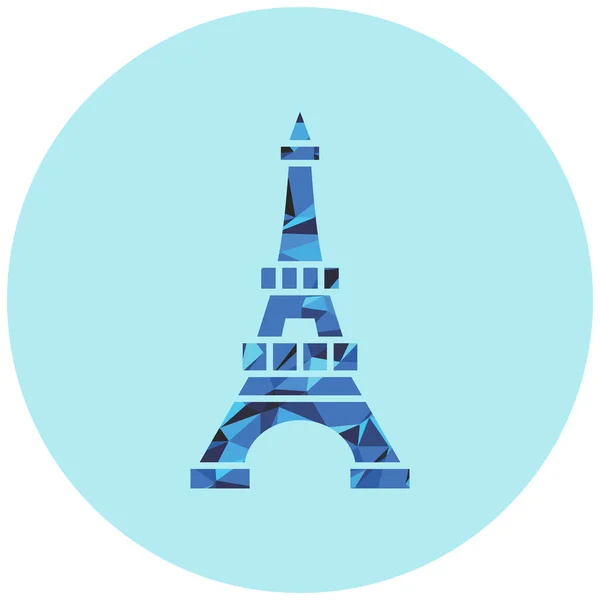 Tower Eiffel Towers Icon Vector Illustration Simple Design — Wektor stockowy