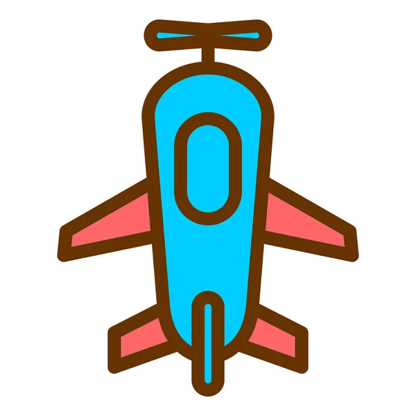 Illustration Vectorielle Icône Plane — Image vectorielle
