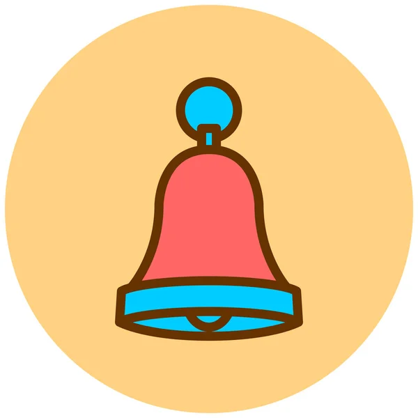 Campana Icono Web Ilustración Simple — Archivo Imágenes Vectoriales