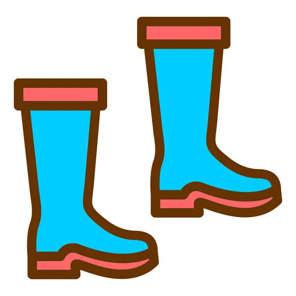 Boots Web Icon Simple Design — Stock Vector