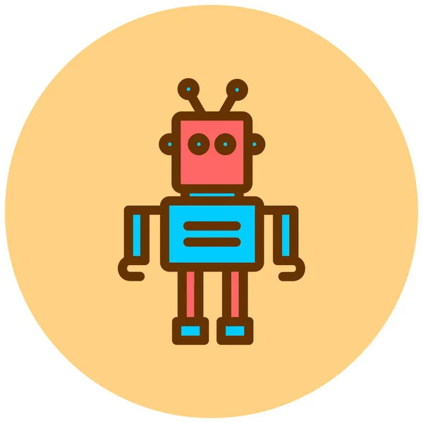 ロボットだ Webアイコンシンプルなイラスト — ストックベクタ