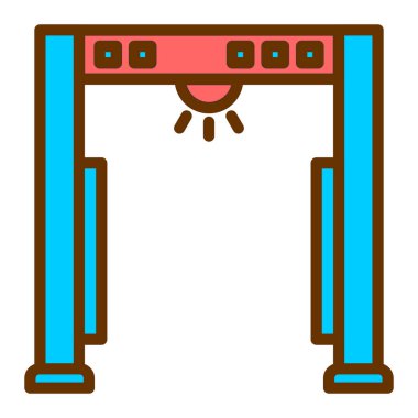 Tek izole edilmiş simgenin vektör illüstrasyonu 