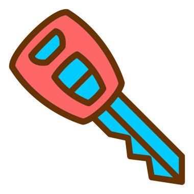 anahtar vektör renk simgesi