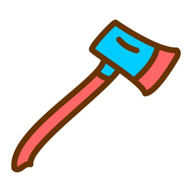 Kürek simgesinin vektör illüstrasyonu