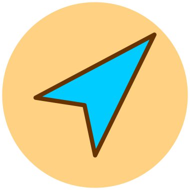 Ok imleci. Web simgesi basit illüstrasyon