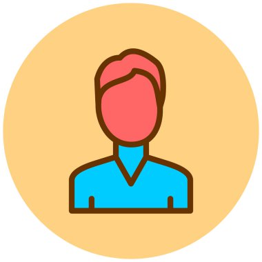 avatar. Web simgesi basit illüstrasyon