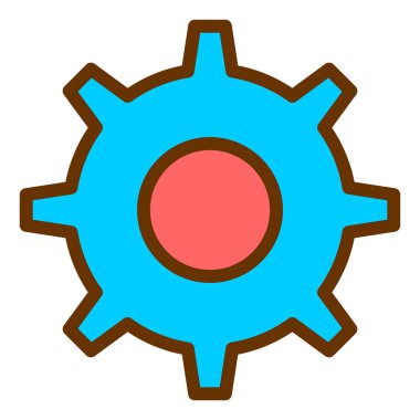 Teçhizat Web simgesi basit illüstrasyon