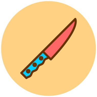 Bıçak. Web simgesi basit illüstrasyon