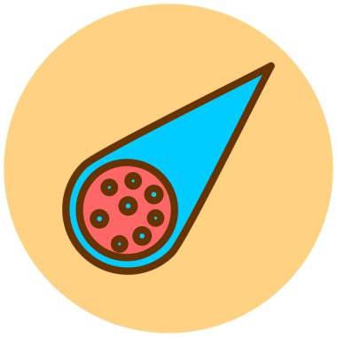 pizza. Web simgesi basit illüstrasyon