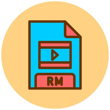 dosya biçimi simgesi, vektör illüstrasyonu