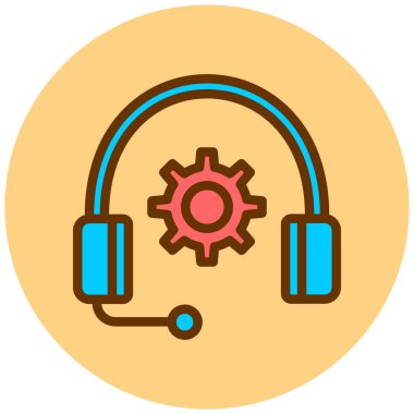 Destek. Web simgesi basit tasarım