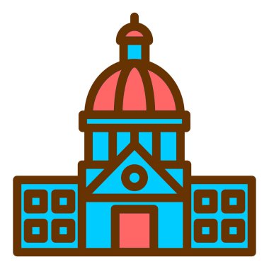 Bina. Web simgesi basit tasarım