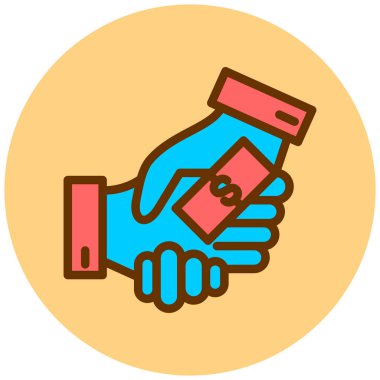 iş ve finans düz vektör simgesi