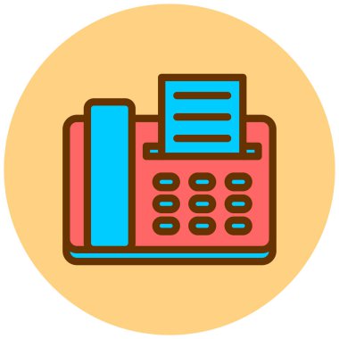 iş ve finans düz vektör simgesi.