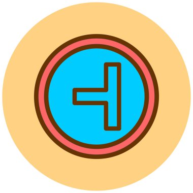 Bir b simgesinin vektör illüstrasyonu