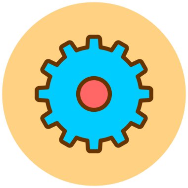 Teçhizat Web simgesi basit illüstrasyon