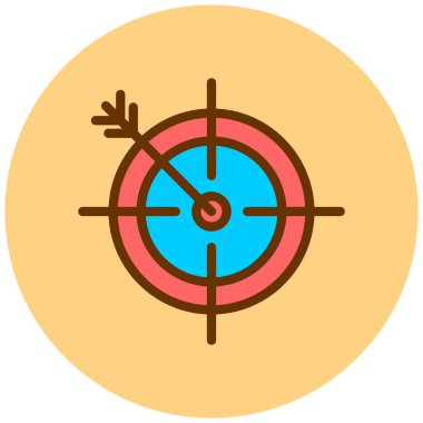 Hedef. Web simgesi basit illüstrasyon