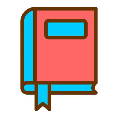 Kitap. Web simgesi basit illüstrasyon