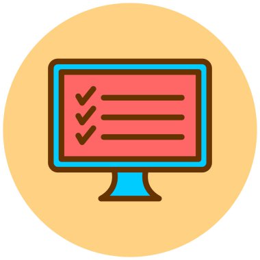 Kodlama. Web simgesi basit illüstrasyon