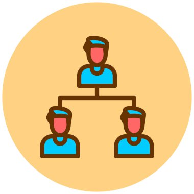 İş ekibi. Basit resimleme