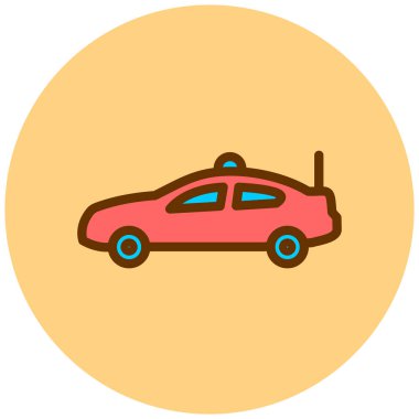 - Araba. Web simgesi basit illüstrasyon