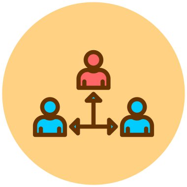 İş insanları vektör simgesi modern basit illüstrasyon