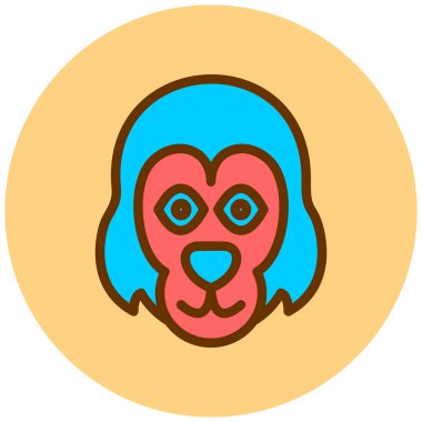 Baykuş. Web simgesi basit illüstrasyon