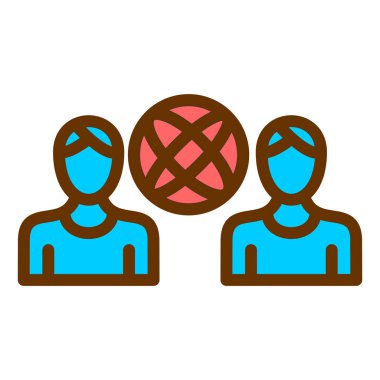 İnsan simgesinin vektör illüstrasyonu