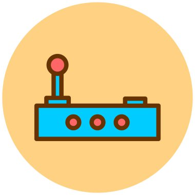 Oyun kolu. Web simgesi basit illüstrasyon