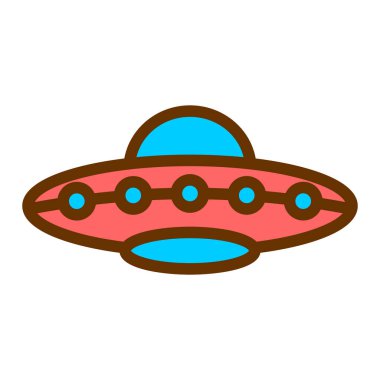 UFO simgesinin vektör illüstrasyonu