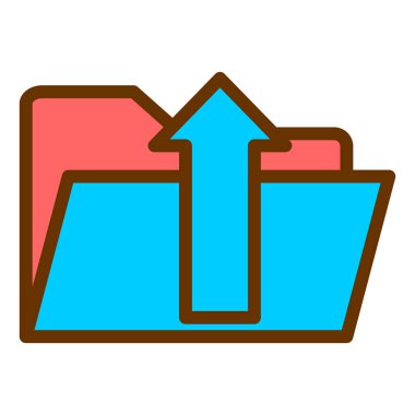 Yükle. Web simgesi basit illüstrasyon