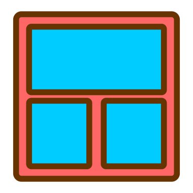 Bir pencerenin çerçeve çizimi