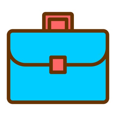 evrak çantası simgesi, vektör illüstrasyonu