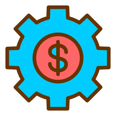 Para için. Web simgesi basit illüstrasyon