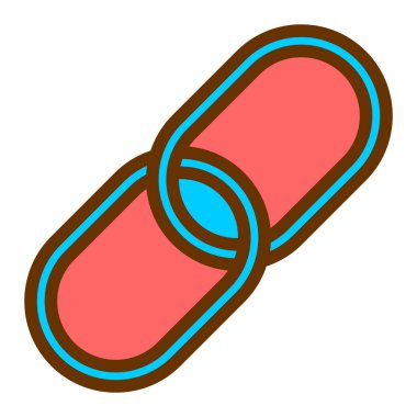 Kapsül. Web simgesi basit illüstrasyon