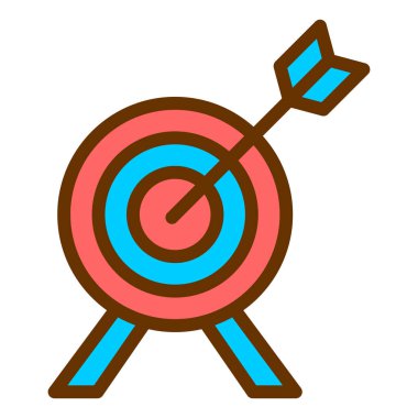 hedef simge vektör illüstrasyonu