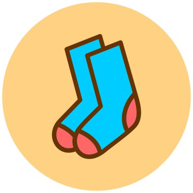 Çorap. Web simgesi basit illüstrasyon