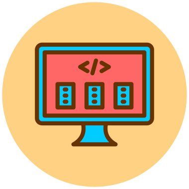 Online öğrenme. Basit illüstrasyon