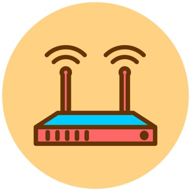 Yönlendirici. Web simgesi basit illüstrasyon