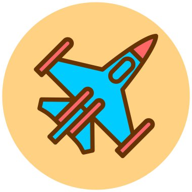 Uçak. Web simgesi basit illüstrasyon