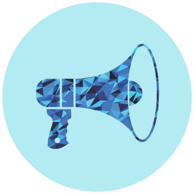 Megafon web simge vektör çizim 