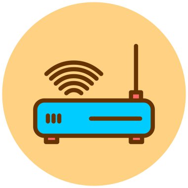 Yönlendirici. Web simgesi basit illüstrasyon