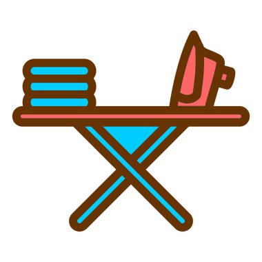 Sandalye. Web simgesi basit illüstrasyon