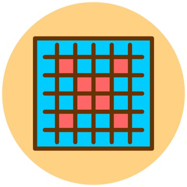 Gıda ve teknoloji sembolünün vektör çizimi