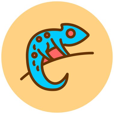 Balık. Web simgesi basit illüstrasyon